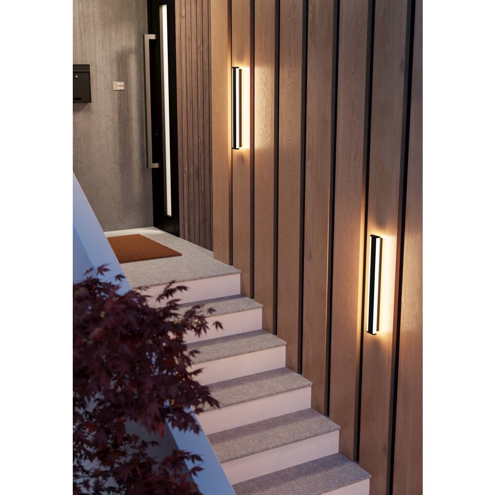 Eglo NEVIANO Außenwandleuchte LED Schwarz, 2-flammig main product photo