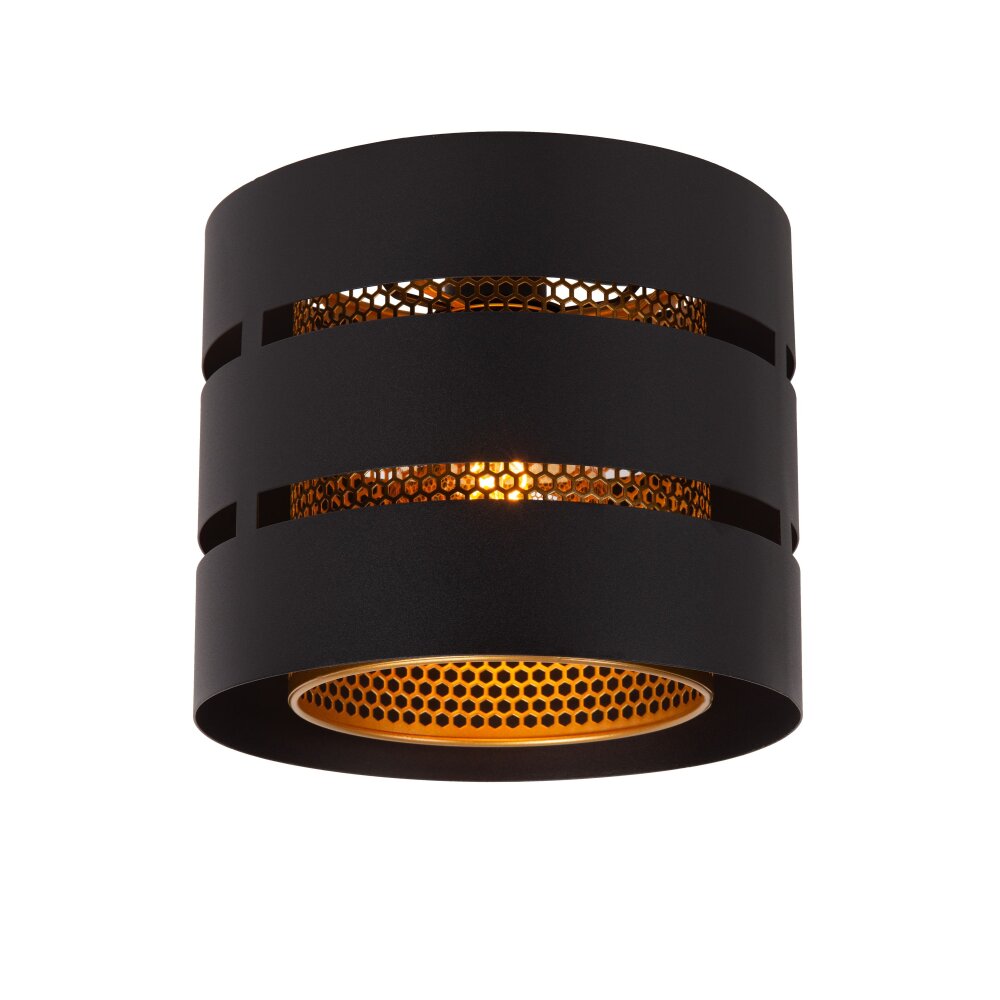 Lucide ROSAS Deckenleuchte Schwarz, 1-flammig main product photo