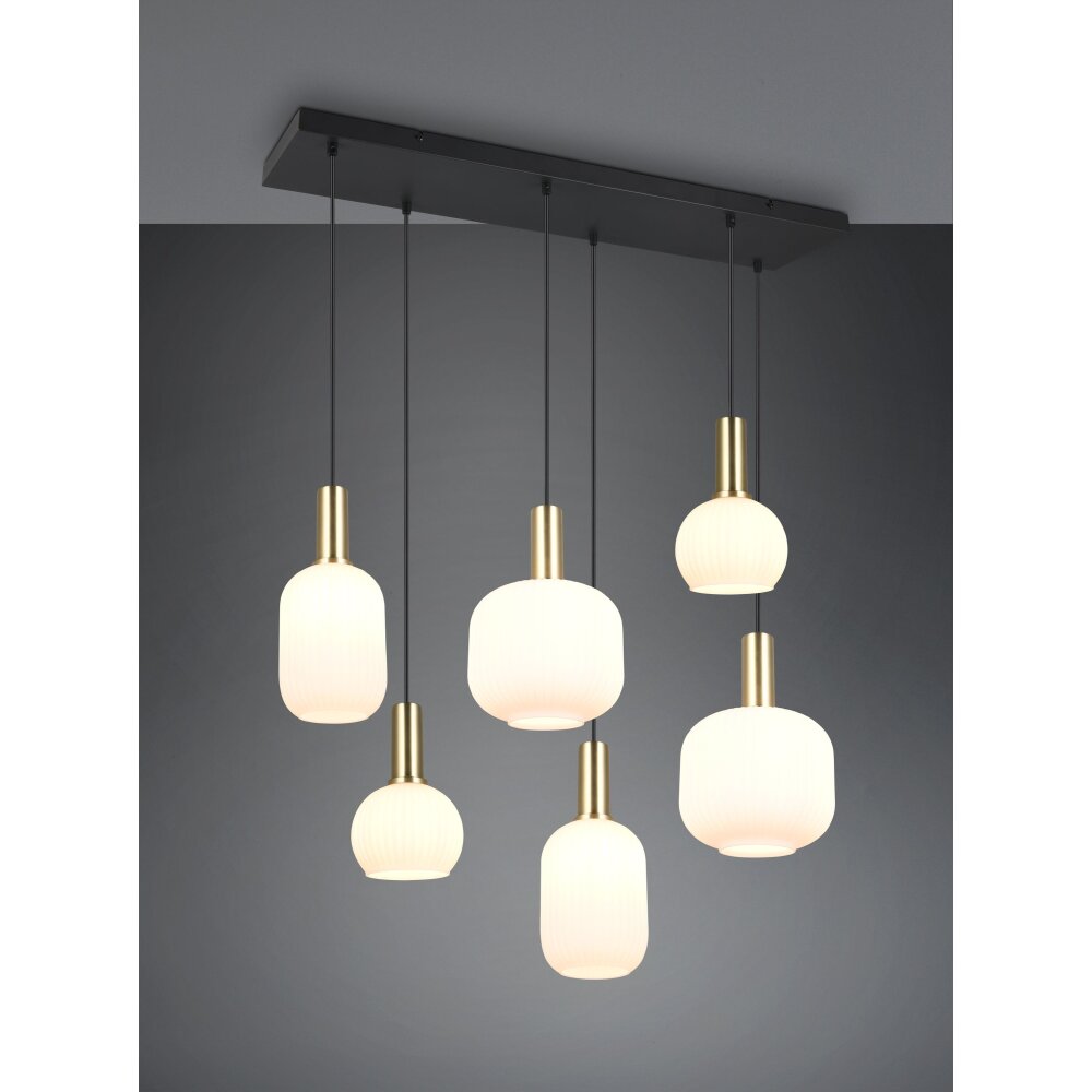 Trio Diva Pendelleuchte Messing, 6-flammig main product photo