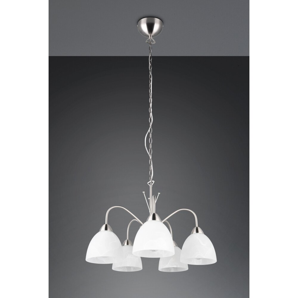 Reality DOBBY Pendelleuchte Nickel-Matt, 5-flammig main product photo