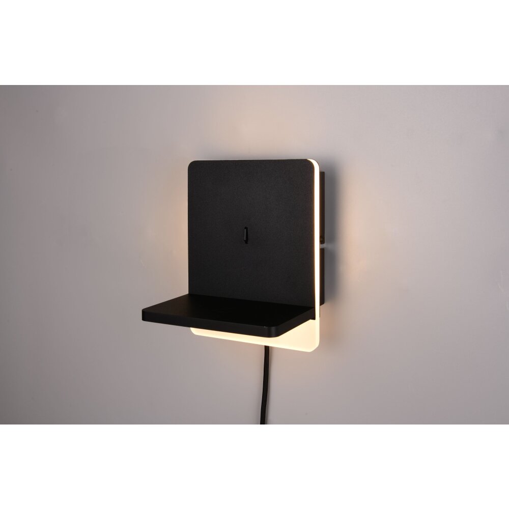 Trio Fairfield Wandleuchte LED Schwarz, 1-flammig main product photo