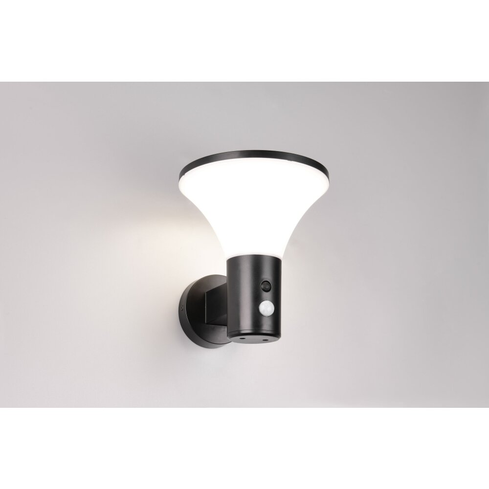 Reality Gorda Wandleuchte LED Schwarz, 1-flammig, Bewegungsmelder main product photo