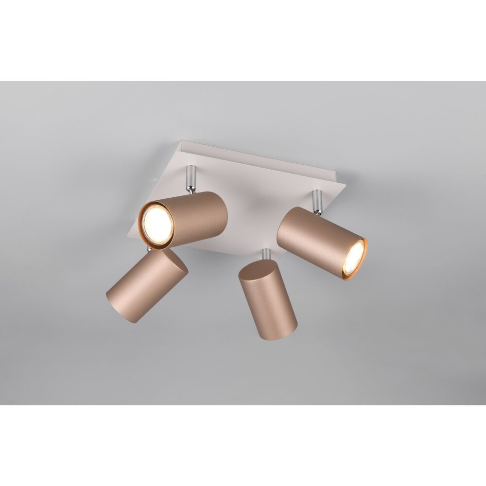 Trio Marley Deckenspot Braun, 4-flammig main product photo