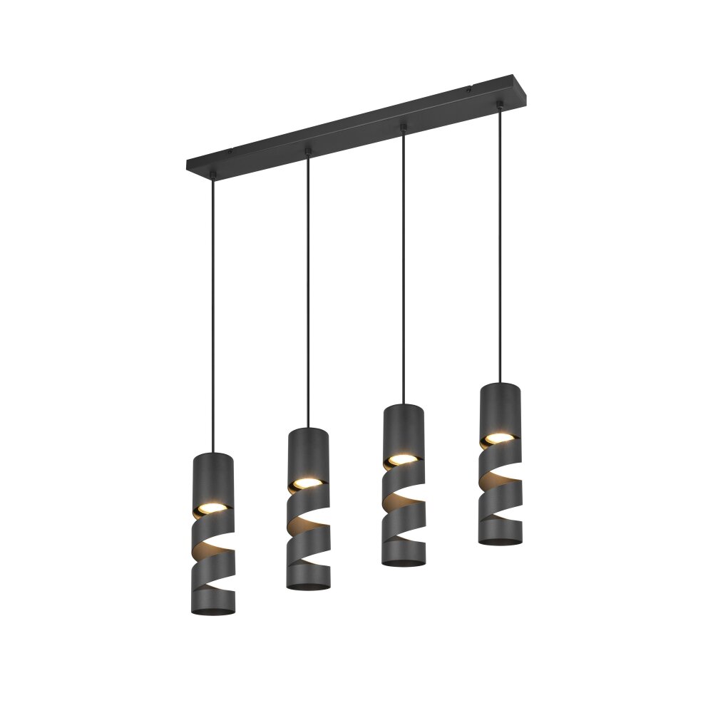 Trio Stream Pendelleuchte Schwarz, 4-flammig main product photo