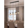 Trio Tarifa Pendelleuchte Schwarz, 4-flammig