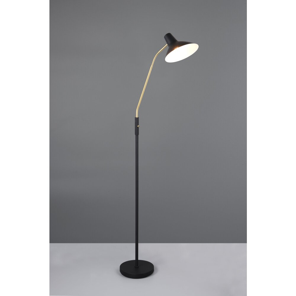 Trio Traveller Stehlampe Schwarz-Gold, 1-flammig main product photo