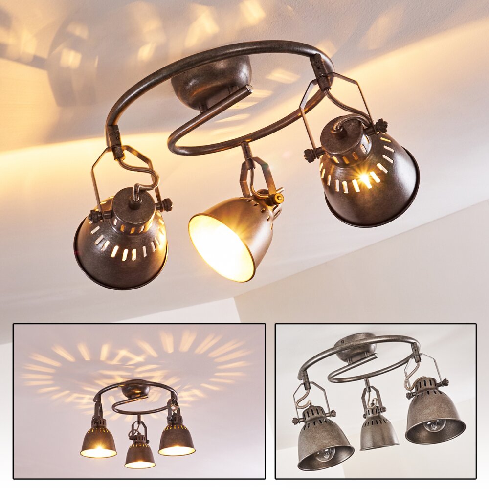 Nanlia Deckenleuchte Grau, Silber, 3-flammig main product photo