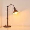 Nibyn Tischleuchte Beige, Dunkelbraun, 1-flammig