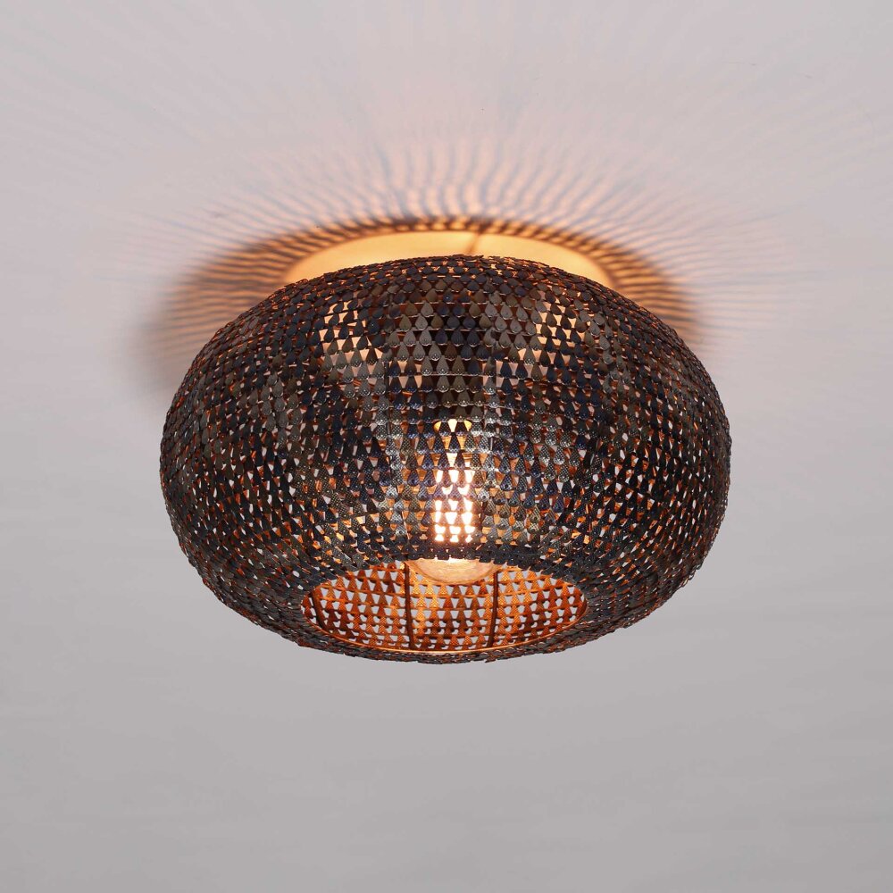 Ommerlanderwijk Deckenleuchte Braun, Schwarz, 1-flammig main product photo