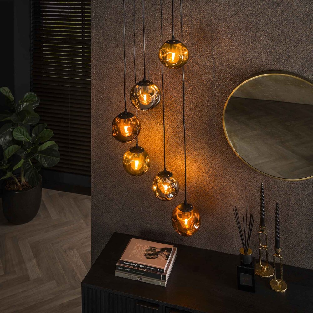 Stellar Pendelleuchte Anthrazit, 6-flammig main product photo