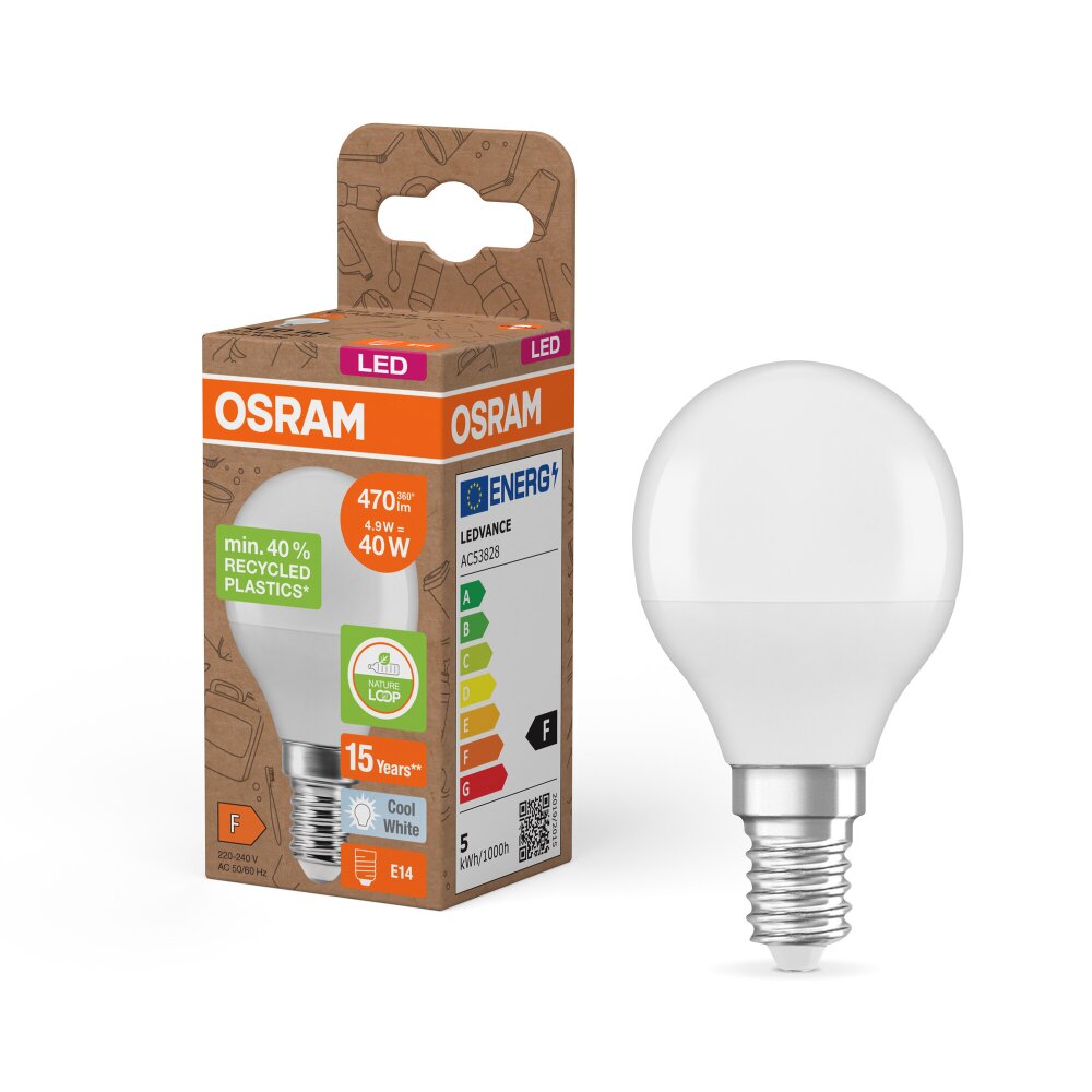 Osram LED E14 4,9 Watt 4000 Kelvin 470 Lumen main product photo