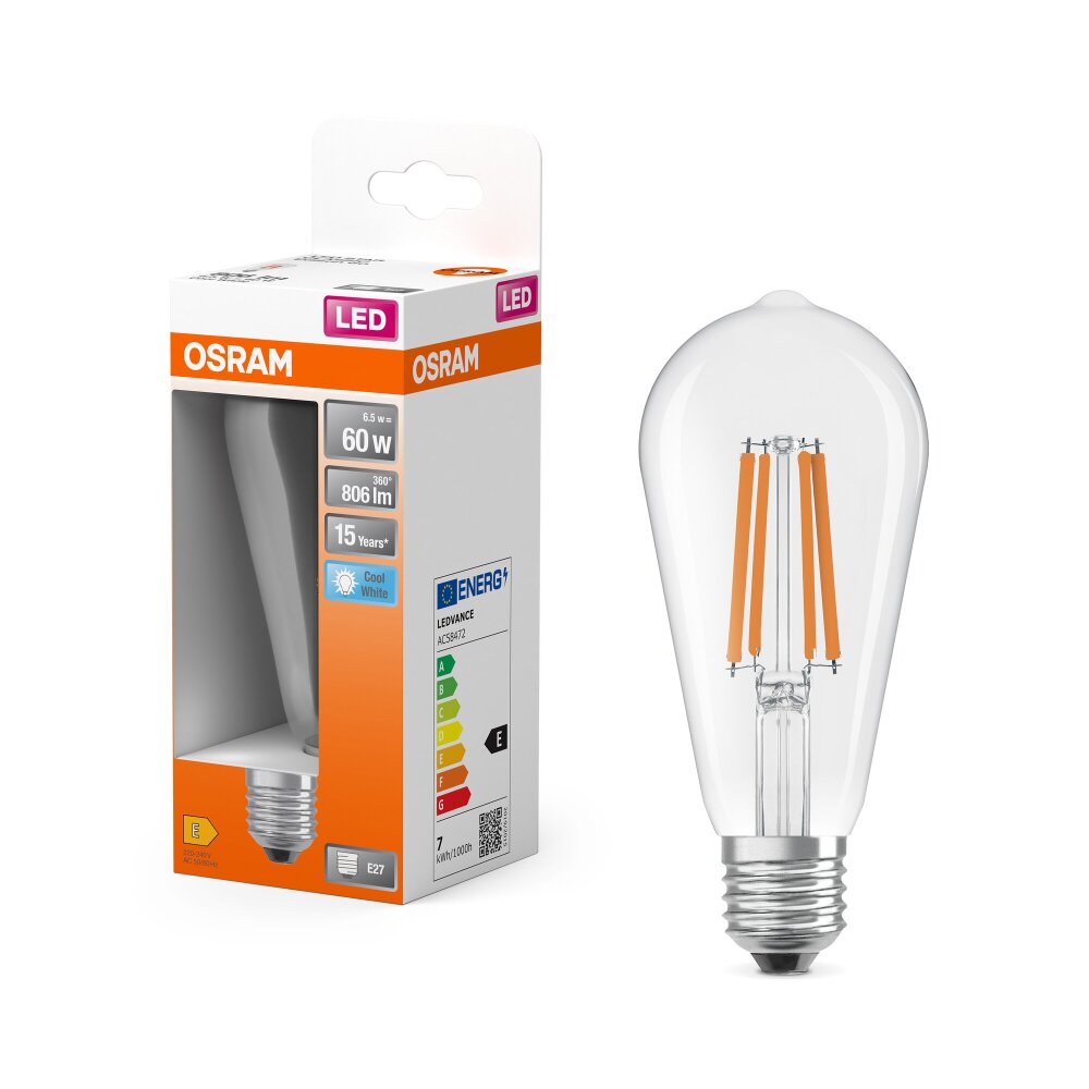 Osram LED E27 6,5 Watt 4000 Kelvin 806 Lumen main product photo