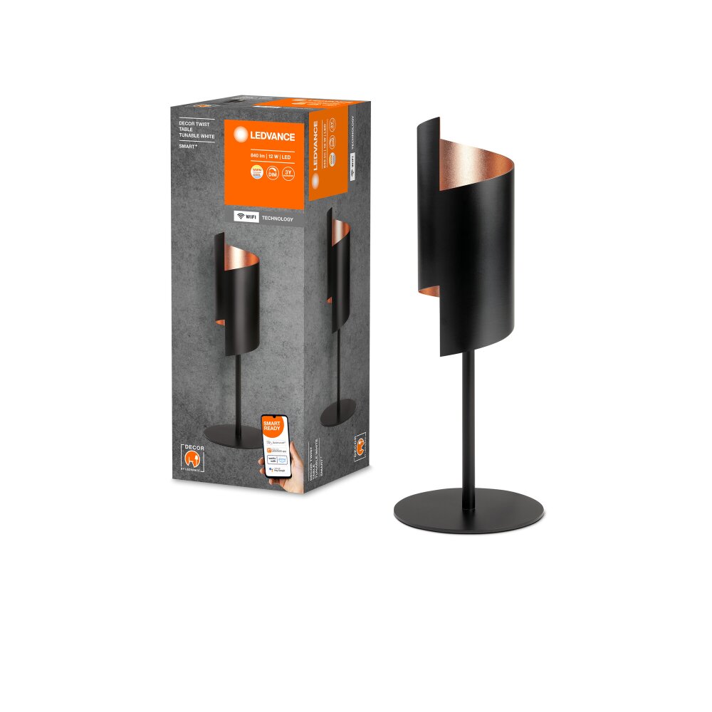 LEDVANCE SMART WIFI DECOR Tischleuchte Schwarz, 1-flammig main product photo