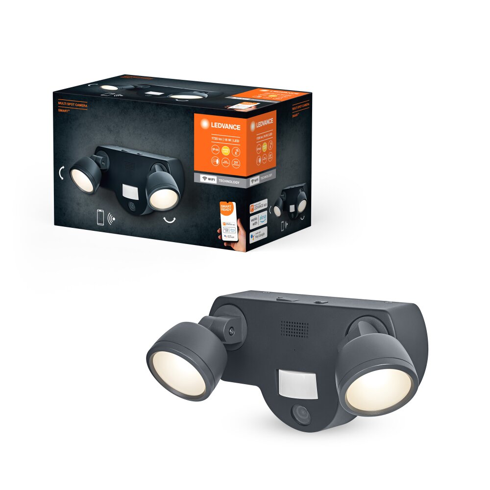 LEDVANCE SMART OUTD WIF Außenwandleuchte Grau, 1-flammig main product photo