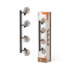 LEDVANCE DECOR Wand- und Deckenleuchte Schwarz, 4-flammig