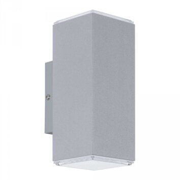 Eglo TABO Wandaussenleuchte LED Silber, 2-flammig