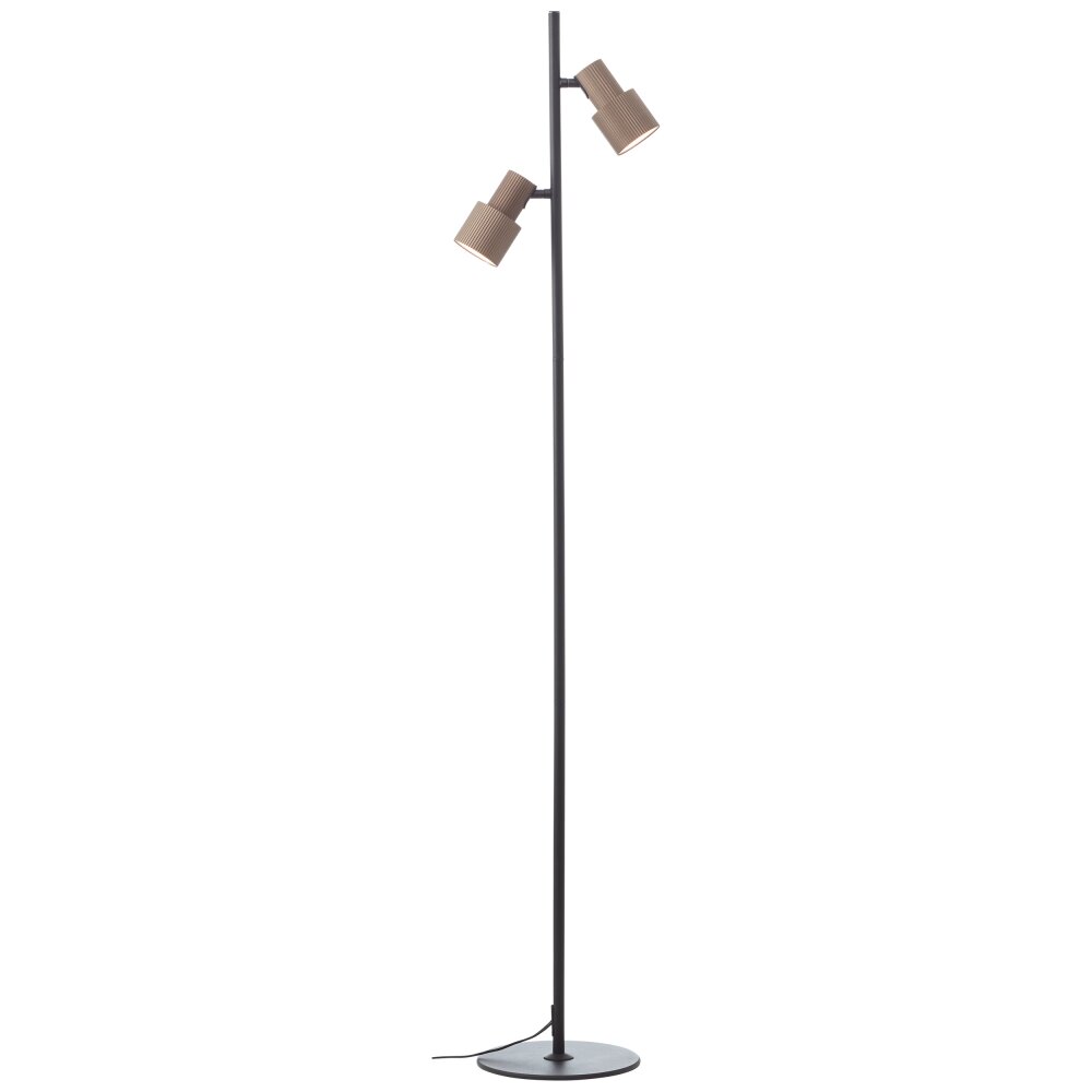 Brilliant Cadiz Stehleuchte Schwarz, 2-flammig main product photo