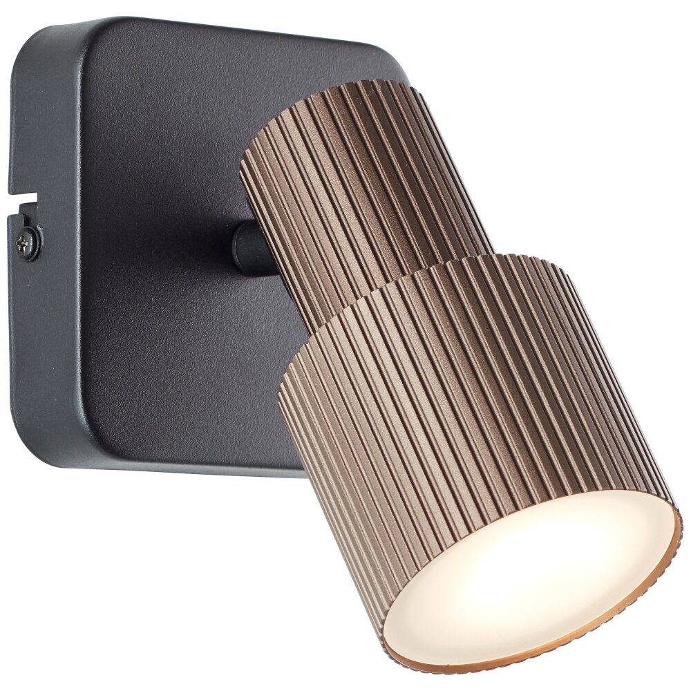 Brilliant Cadiz Wandstrahler LED Schwarz, 1-flammig main product photo