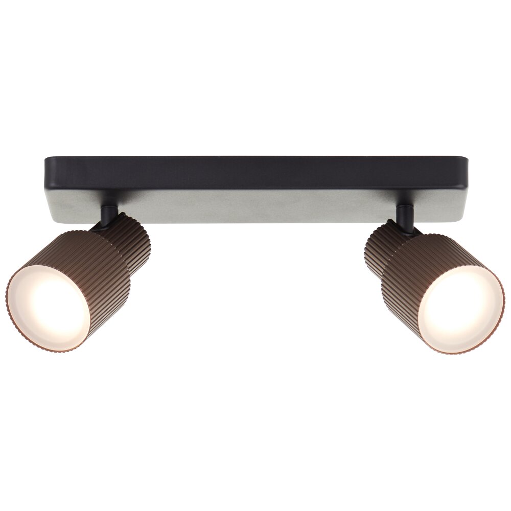 Brilliant Cadiz Deckenstrahler LED Schwarz, 2-flammig main product photo