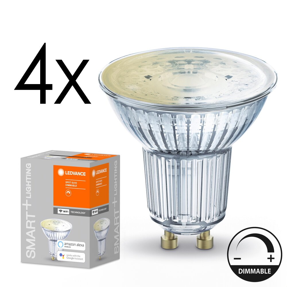 LED GU10 4er Set 5Watt 2700 Kelvin 350 Lumen main product photo