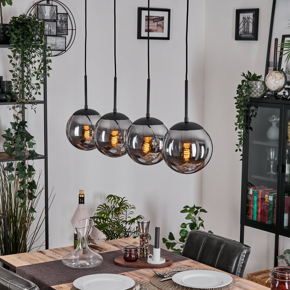 Gastor Hängeleuchte Glas 20 cm Rauchfarben, 4-flammig main product photo