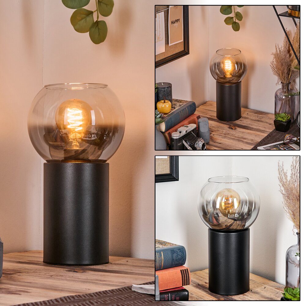 Koyoto Tischleuchte Glas 15 cm Klar, Rauchfarben, 1-flammig main product photo
