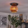 Ripoll Deckenleuchte Glas 25 cm Kupferfarben, 1-flammig