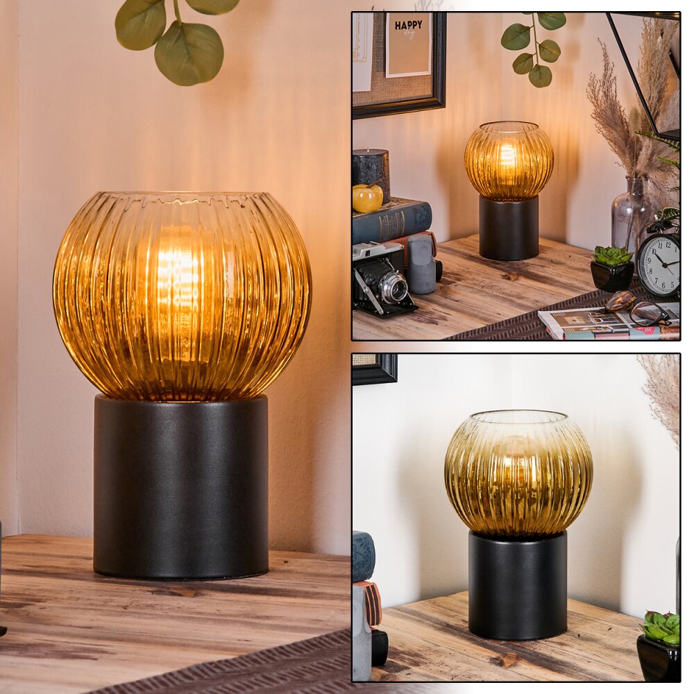 Koyoto Tischleuchte Glas 15 cm Gold, Klar, 1-flammig main product photo
