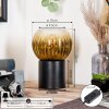 Koyoto Tischleuchte Glas 15 cm Gold, Klar, 1-flammig