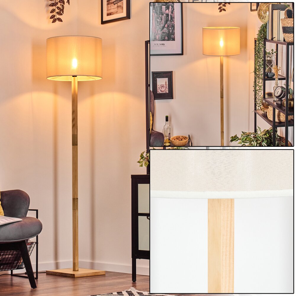 Bassagoda Stehleuchte Naturfarben, 1-flammig main product photo
