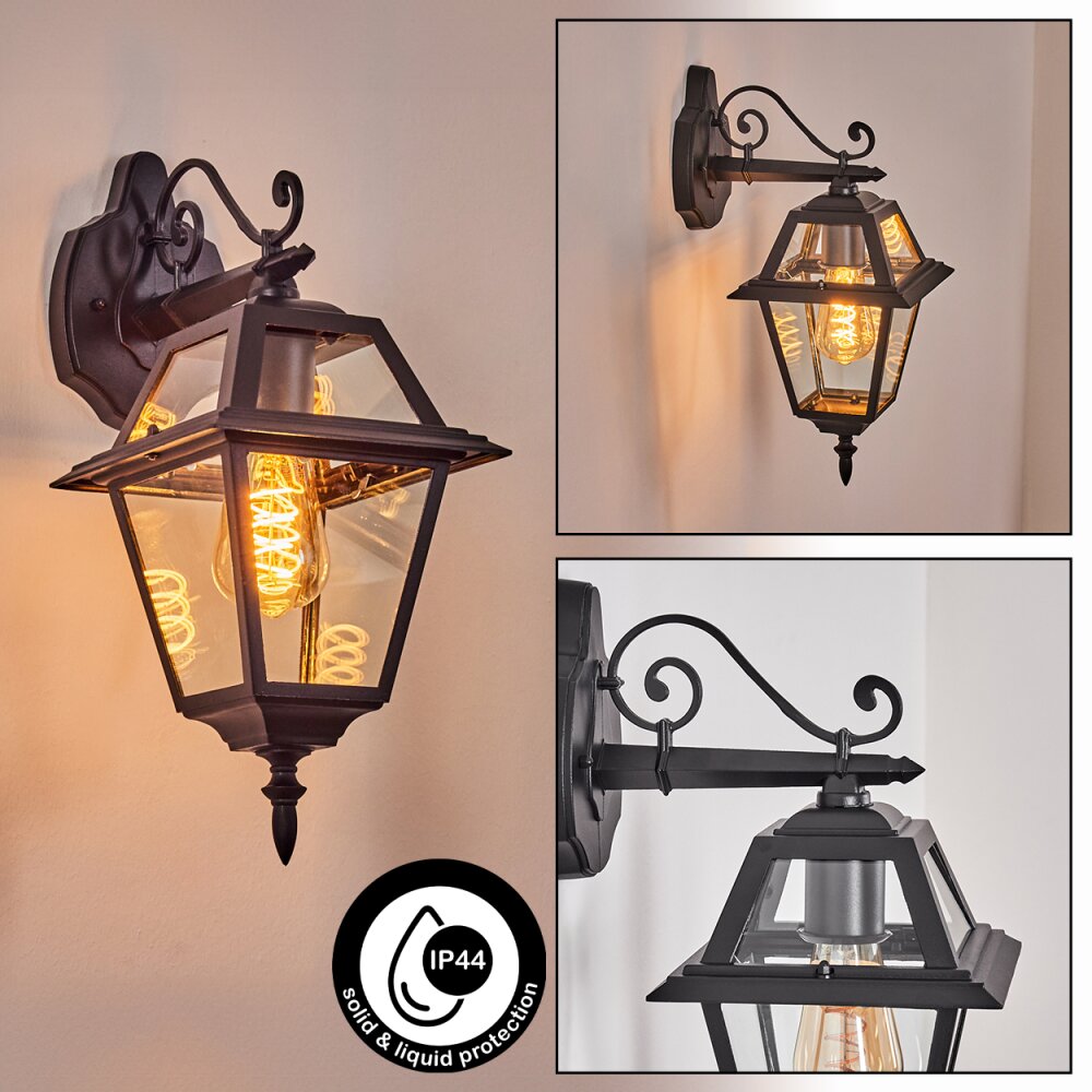 Fornelos Außenwandleuchte Schwarz, 1-flammig main product photo