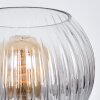 Koyoto Tischleuchte Glas 15 cm Klar, Rauchfarben, 1-flammig