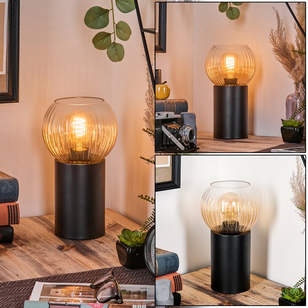 Koyoto Tischleuchte Glas 15 cm Bernsteinfarben, Klar, 1-flammig main product photo