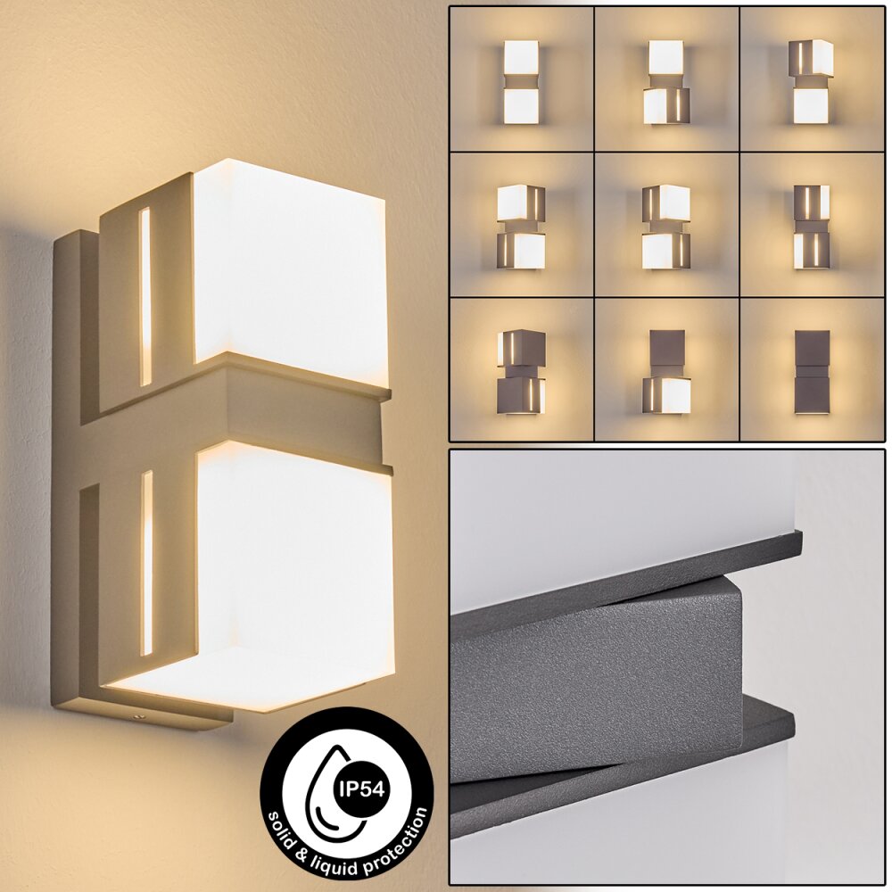 Swanek Außenwandleuchte LED Anthrazit, 2-flammig main product photo