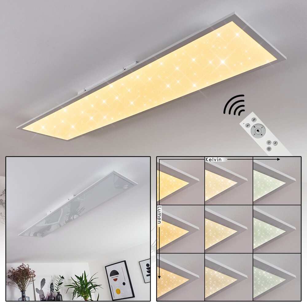 Nexo Deckenpanel LED Weiß, 1-flammig, Fernbedienung main product photo