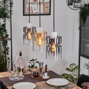 Hasvik Hängeleuchte Glas 15 cm Weiß, 3-flammig Hasvik Hängeleuchte Glas 15 cm Weiß, 3-flammig