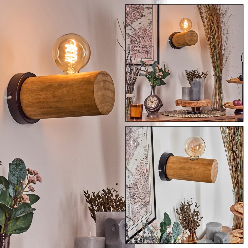 Argea Wandleuchte Grau, Naturfarben, 1-flammig main product photo