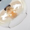 Apedo Deckenleuchte Glas 20 cm Bernsteinfarben, Klar, 1-flammig