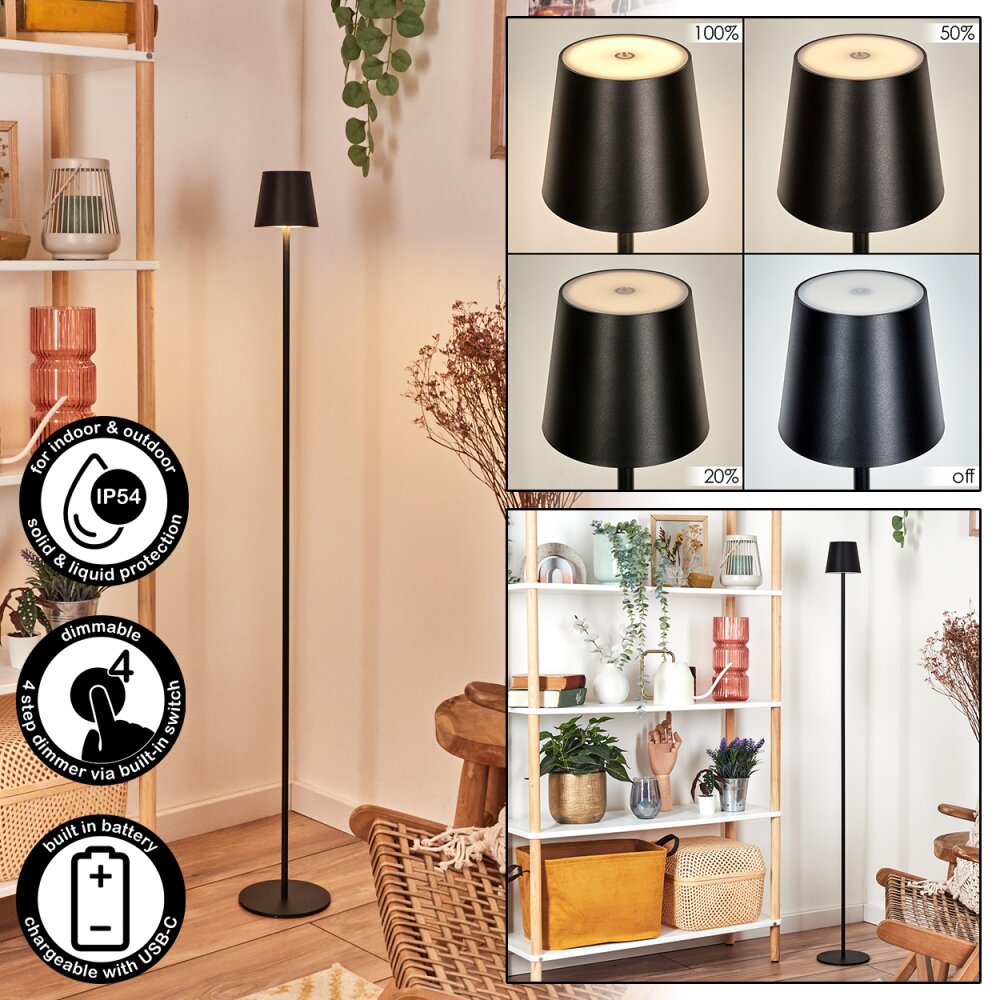 Allen Stehleuchte LED Schwarz, 1-flammig main product photo