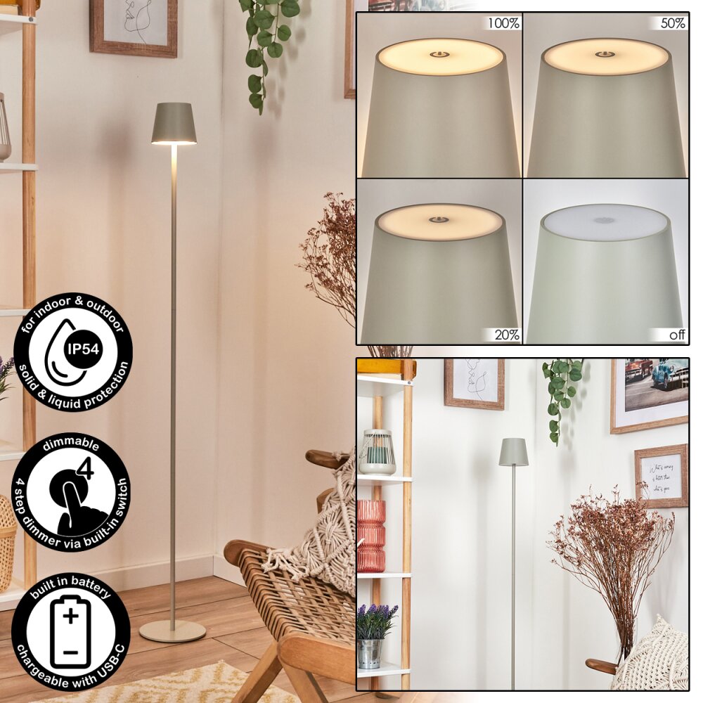 Allen Stehleuchte LED Grau, 1-flammig main product photo
