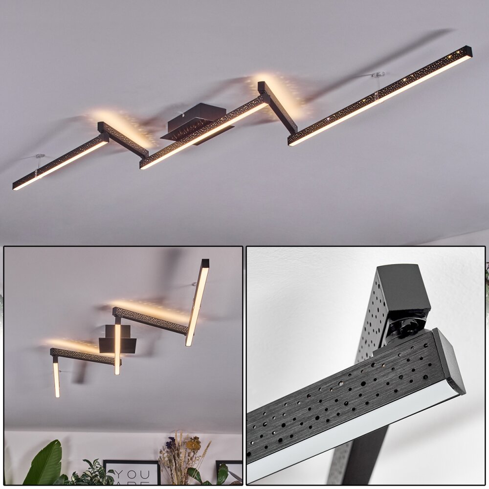 Nilar Deckenleuchte LED Schwarz, 1-flammig main product photo
