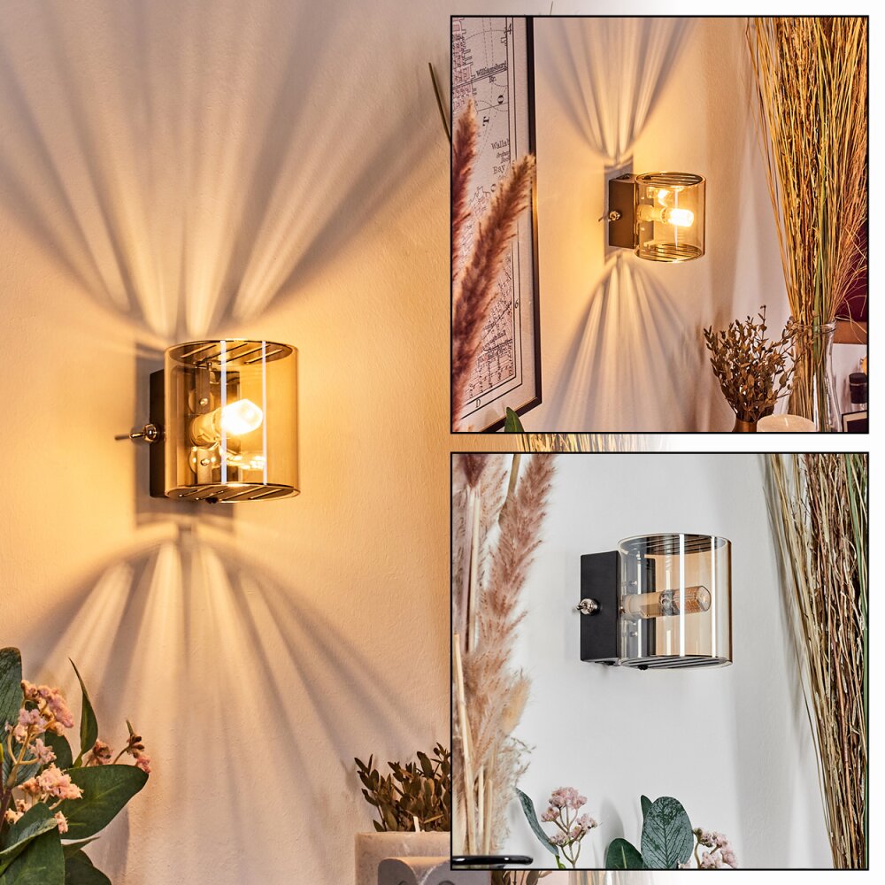Bamako Wandleuchte LED Schwarz, 1-flammig main product photo