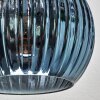 Koyoto Deckenleuchte Glas 15 cm Blau, Grün, Kupferfarben, 3-flammig