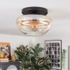 Mertola Deckenleuchte Glas 35 cm Bernsteinfarben, Klar, 1-flammig