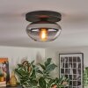 Mertola Deckenleuchte Glas 20 cm Klar, Rauchfarben, 1-flammig