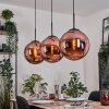 Gastor Hängeleuchte Glas 30 cm Kupferfarben, 3-flammig