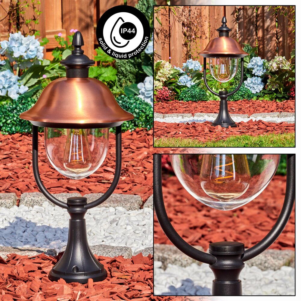Gascon Wegeleuchte Kupferfarben, Schwarz, 1-flammig main product photo