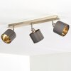 Tibro Deckenleuchte Gold, Grau, 3-flammig