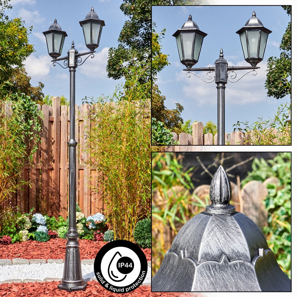 Lignac Kandelaber Schwarz, Silber, 2-flammig main product photo