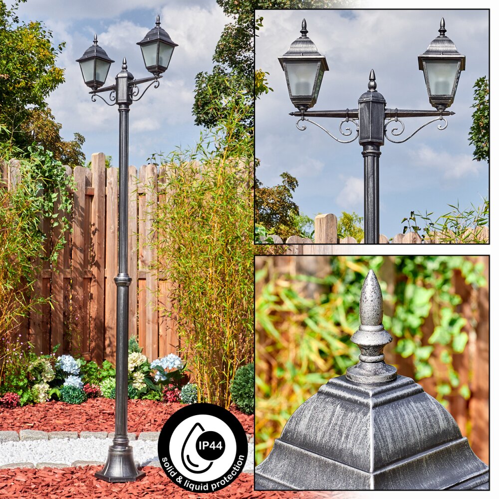 Naofe Kandelaber Schwarz, Silber, 2-flammig main product photo